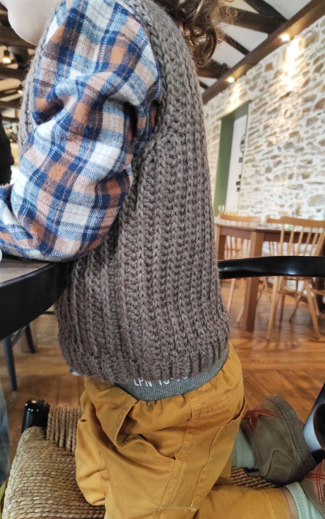 crochet boy's vest