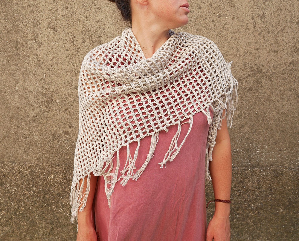 crochet summer shawl pattern