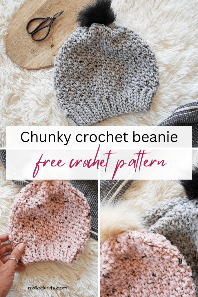 The Vasia crochet chunky beanie pattern is the perfect Christmas gift for family and friends, from babies to adults.
it's super quick and easy to make with bulky yarn and an 8.00 mm crochet hook.
