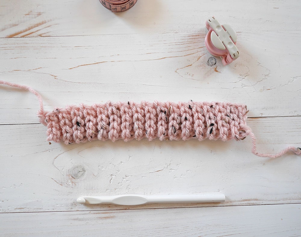 crochet ribbing for a hat